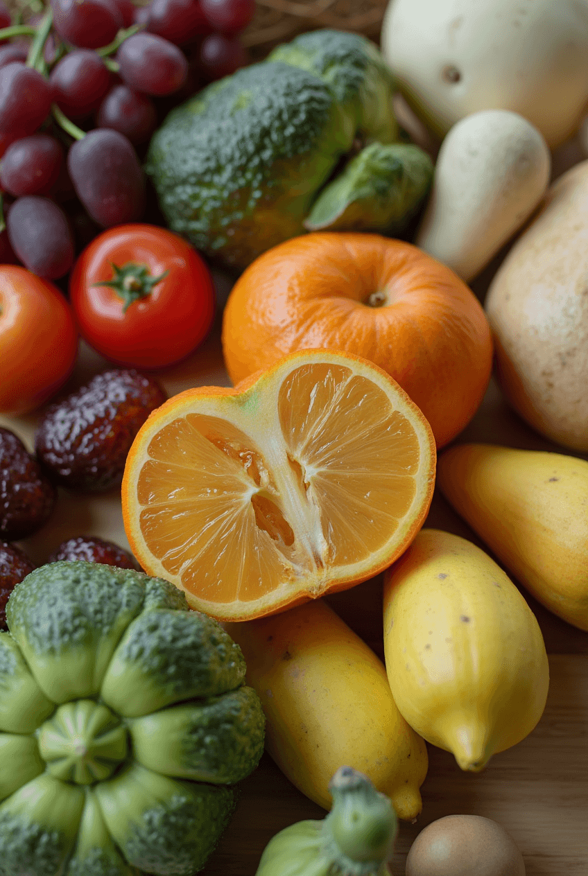 A plate of vibrant, healthy food featuring vegetables, grains, and protein, symbolizing balanced nutrition from Meet Me Well.